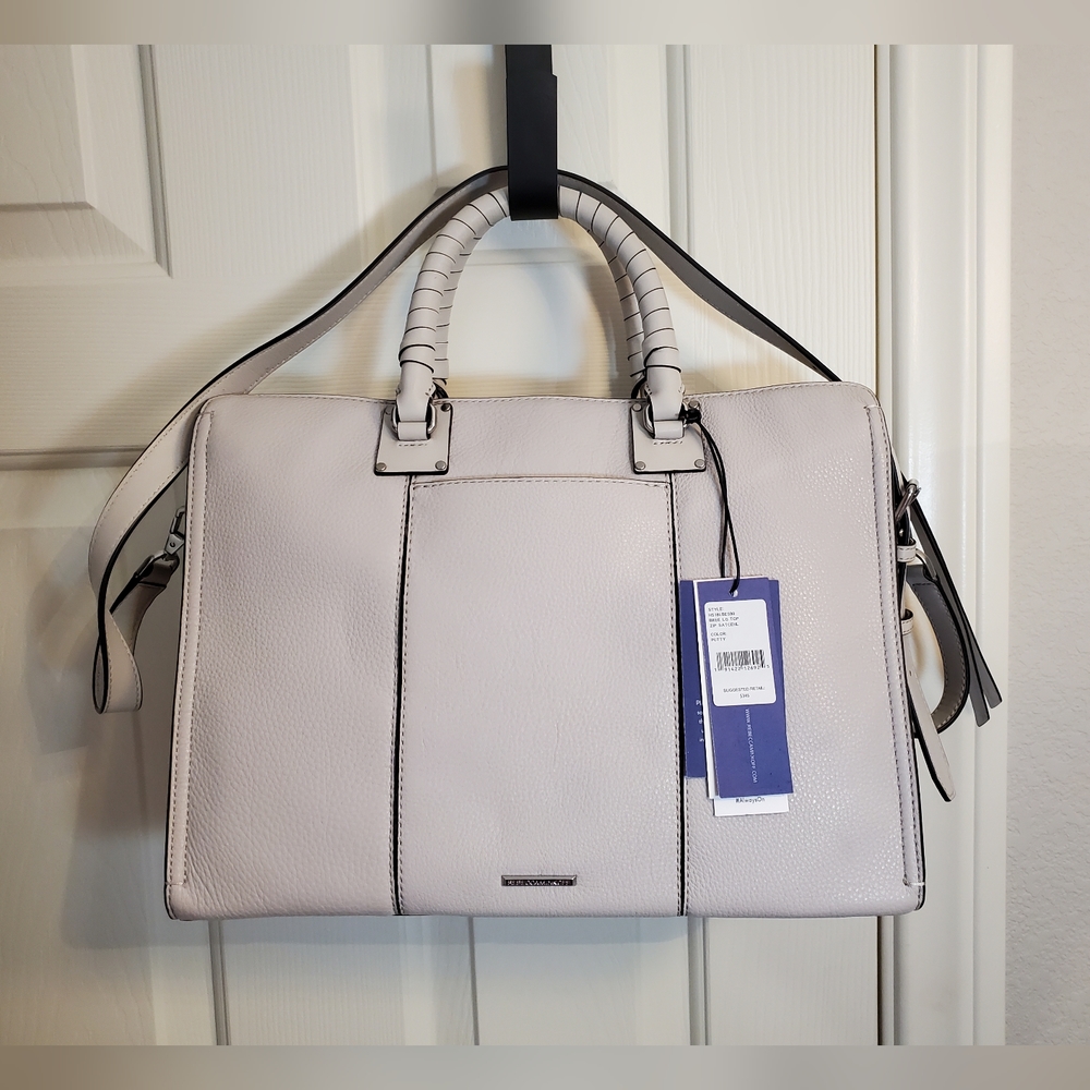 Rebecca Minkoff Bree Large Satchel in Putty